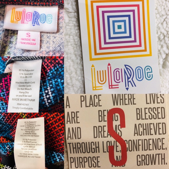 NWT LuLaRoe Cassie Skirt - Red & Blue Roses Sz S - Picture 2 of 8